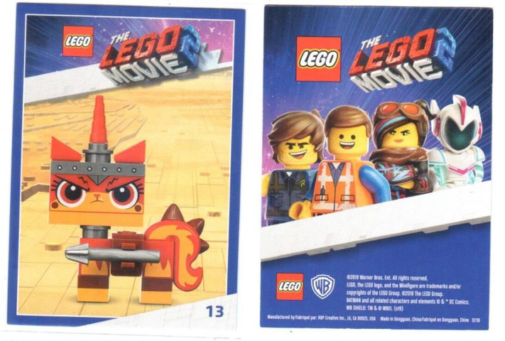 The LEGO Movie 2, Card #13 - Unikitty, Warrior Kitty