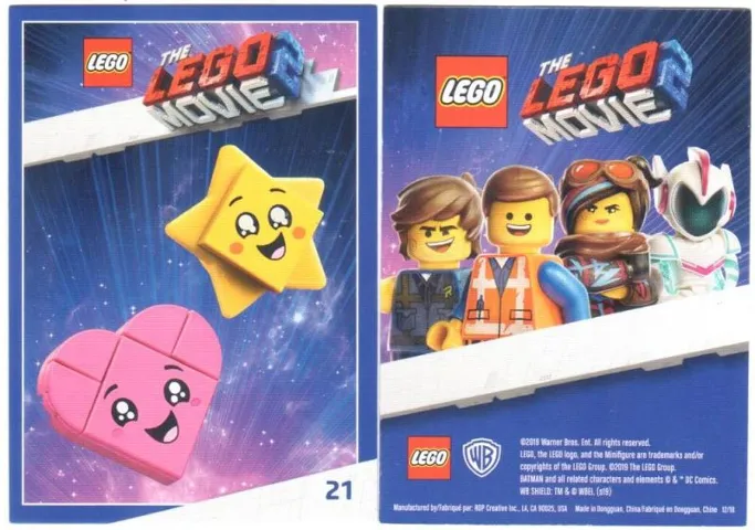 The LEGO Movie 2, Card #21 - Heart and Star