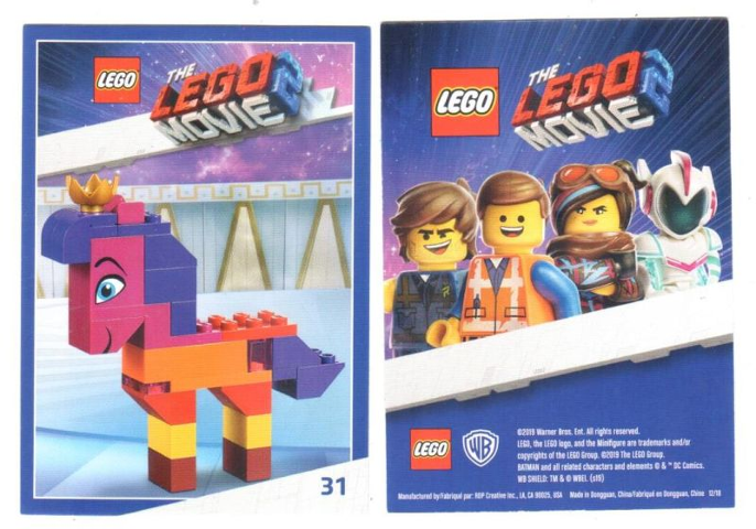 The LEGO Movie 2, Card #31 - Queen Watevra Wa'Nabi Horse Form