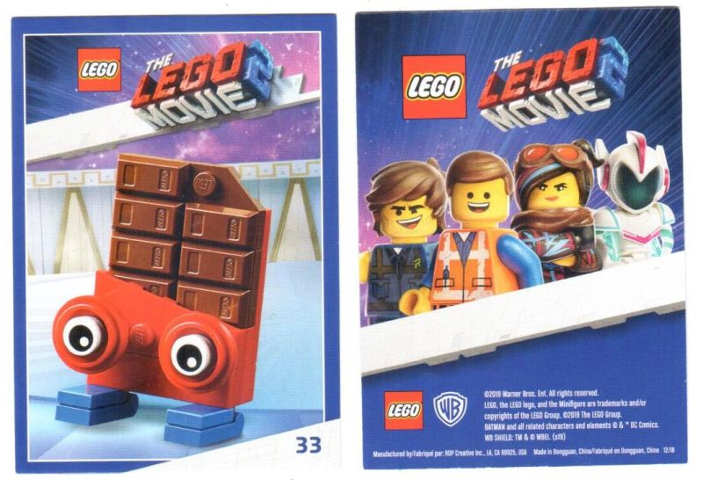 The LEGO Movie 2, Card #33 - Chocolate Bar