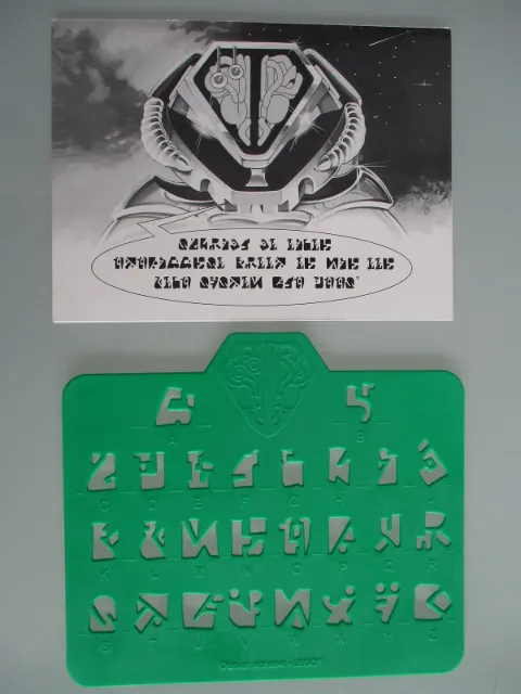 UFO Otopian Alphabet Template / Stencil