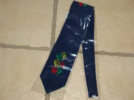 Tie, Small Bricks Pattern (100% Silk)