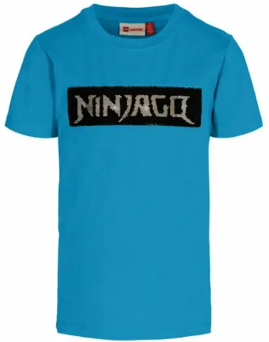 T-Shirt, NINJAGO Stylized Logo on Black Rectangle (Tobias 303)