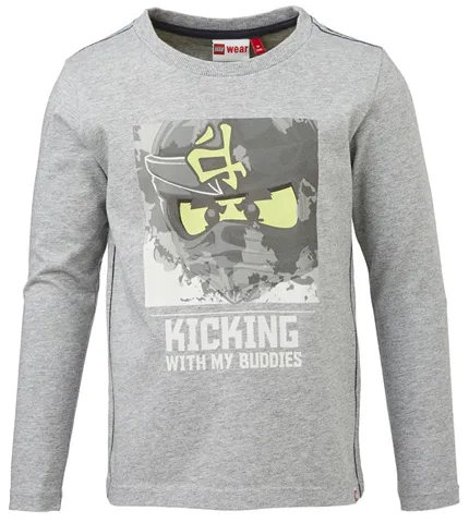 T-Shirt, NINJAGO 'KICKING WITH MY BUDDIES' Long Sleeve Boys (Tony 606)