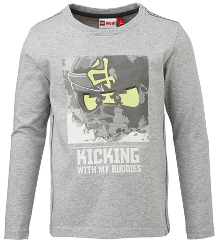 T-Shirt, NINJAGO 'KICKING WITH MY BUDDIES' Long Sleeve Boys (Tony 606)