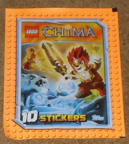 Sticker, LEGENDS OF CHIMA, Topps - Booster Pack with 10 Stickers