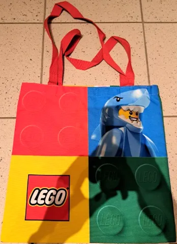 Tote Bag, Collectible Minifigures - Bunny Suit Guy, DJ and Shark Suit Guy