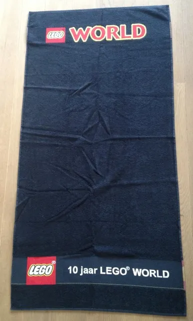 Towel, 10 jaar Legoworld, 70 x 140 cm, Black