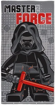 Towel, Star Wars 'MASTER THE FORCE' and Kylo Ren Minifigure, 70 x 140 cm