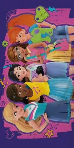 Towel, Friends Girls, 70 x 140 cm