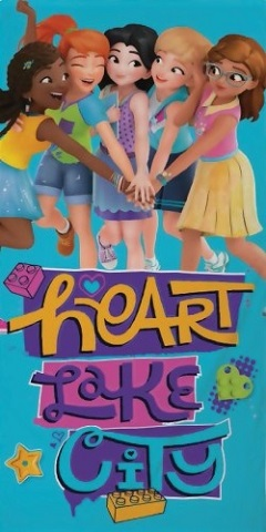 Towel, Friends Girls and 'HEART LAKE CITY', 70 x 140 cm