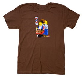 T-Shirt, Paul Frank Men's LEGO Barber