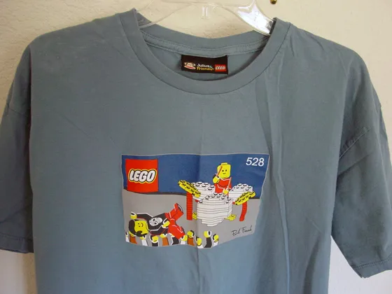 T-Shirt, Paul Frank Men's Julius & Friends LEGO Drummer and Crowd Surfer Minifigures