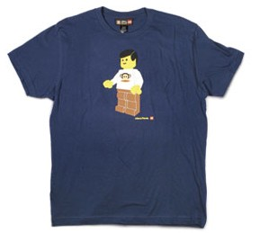 T-Shirt, Paul Frank Men's Julius & Friends LEGO Minifigure