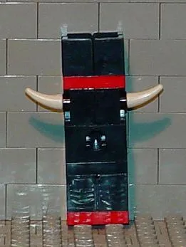 Viking Chess Piece Red Rook - Glued