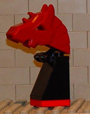 Viking Chess Piece Red Knight - Portions may be Glued