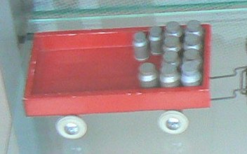 Wooden Tractor Trailer with Milk Bottles