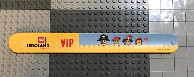 Wristband, Rubber with LEGOLAND Hotel - VIP Pattern