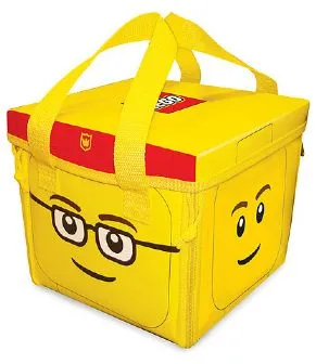 ZipBin Minifigure Head Toy, Tote & Playmat 20 x 20 x 17.5