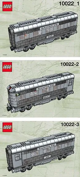 Santa Fe Cars - Set II (dining, observation, or sleeping car)