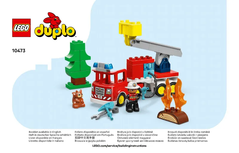 Fire Truck with Hose and Firefighter