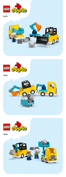 3 in 1 Construction Vehicles