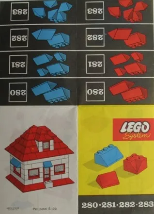 1 x 2 and 3 x 2 Sloping Bricks, Blue