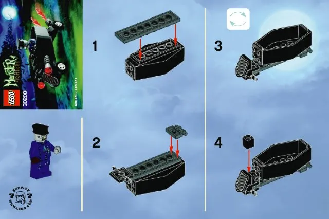 Zombie Chauffeur Coffin Car polybag