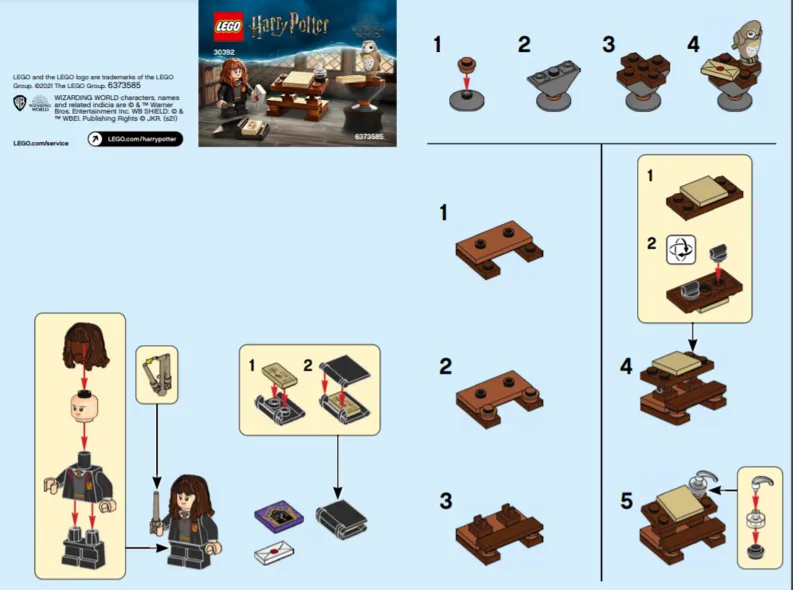 Hermione's Study Desk polybag