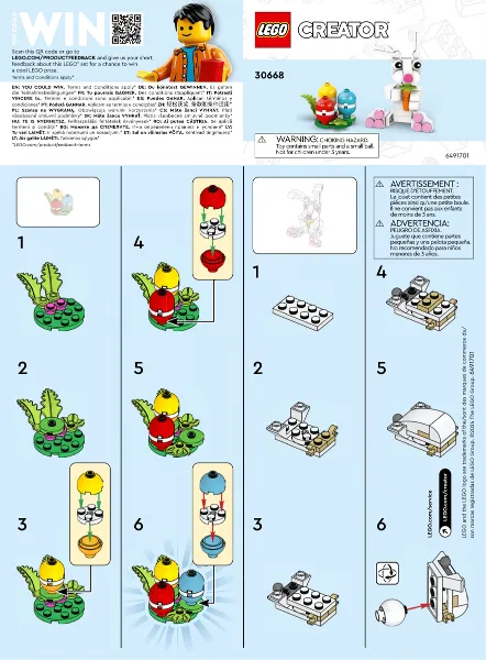 Easter Bunny with Colorful Eggs polybag