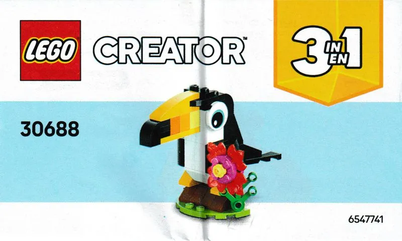 Tropical Toucan paper bag / polybag