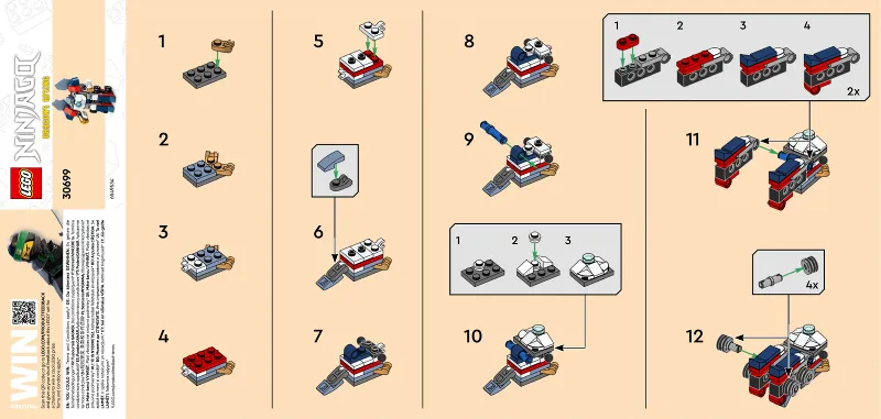 Mini Ninja Combo Mech paper bag / polybag