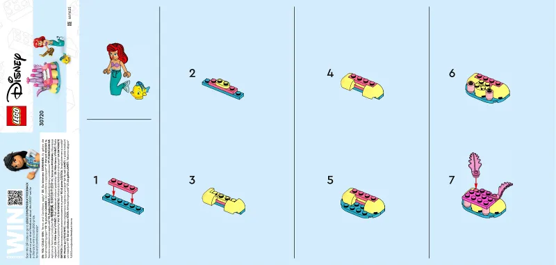 Ariel & Flounder's Birthday Music Fun paper bag