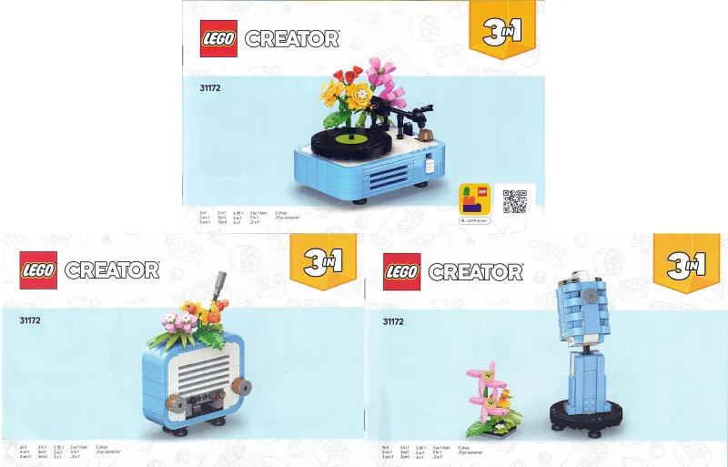 Record Player with Flowers