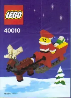 Santa with Sleigh Building Set polybag