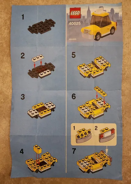 Yellow Car (New York Taxi Cab) polybag