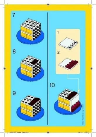 Birthday Cake {Blue Base Version} polybag