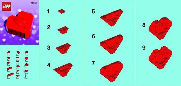 Valentine's Day Heart Box polybag