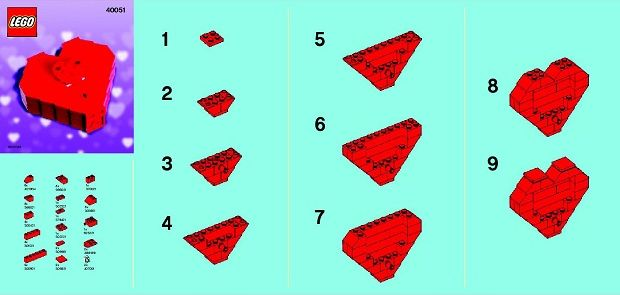 Valentine's Day Heart Box polybag