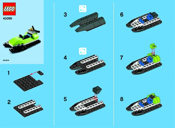 Monthly Mini Model Build Set - 2014 06 June, Jet Ski polybag