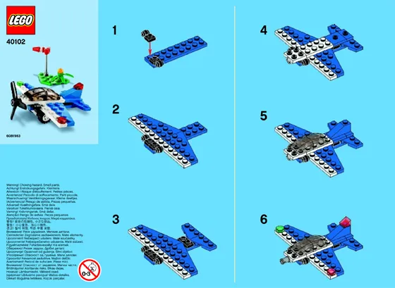 Monthly Mini Model Build Set - 2014 09 September, Racing Plane polybag