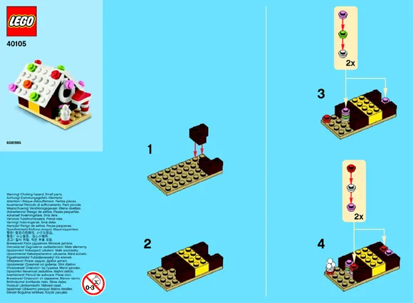 Monthly Mini Model Build Set - 2014 12 December, Gingerbread House polybag