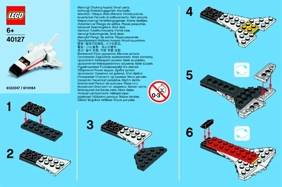Monthly Mini Model Build Set - 2015 02 February, Space Shuttle polybag