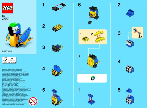 Monthly Mini Model Build Set - 2015 06 June, Parrot polybag