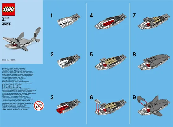 Monthly Mini Model Build Set - 2015 11 November, Shark polybag