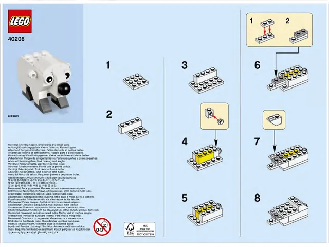 Monthly Mini Model Build Set - 2016 01 January, Polar Bear polybag