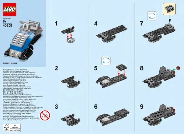 Monthly Mini Model Build Set - 2016 02 February, Snow Scooter polybag