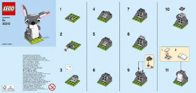 Monthly Mini Model Build Set - 2016 03 March, Easter Bunny polybag