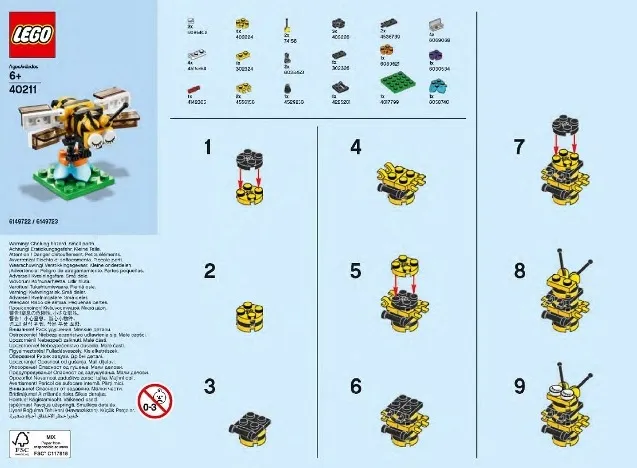 Monthly Mini Model Build Set - 2016 04 April, Bee polybag