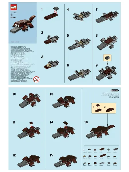 Monthly Mini Model Build Set - 2017 03 March, Platypus polybag